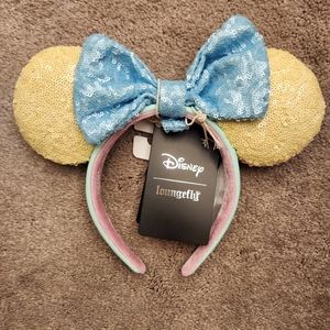 Disney Loungefly ears reversible and removable bow